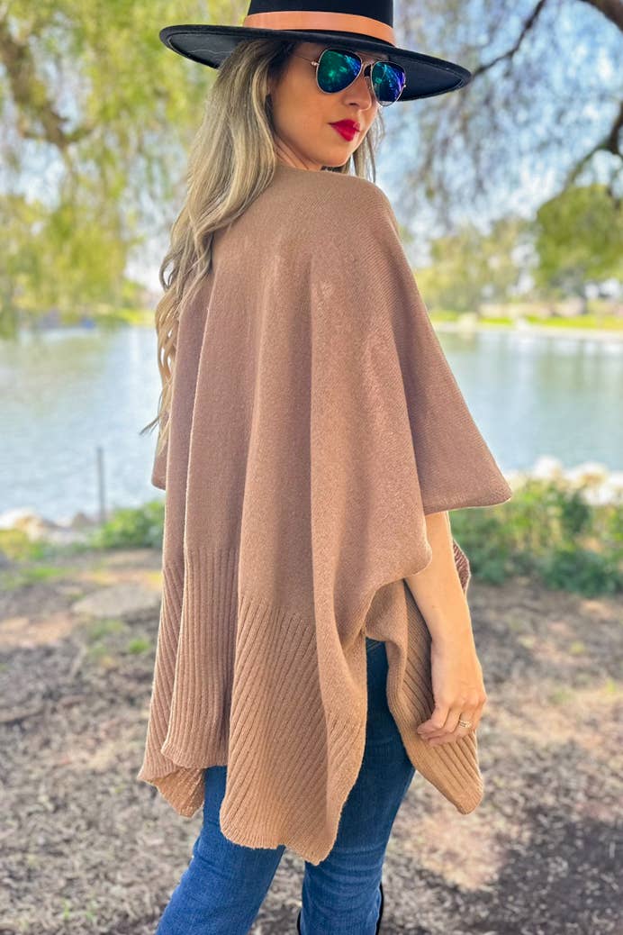 Taupe Pocket Detail Knit Cardigan