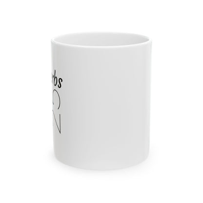 Proverbs 31:25 Bible Verse White Ceramic Mug | 11oz