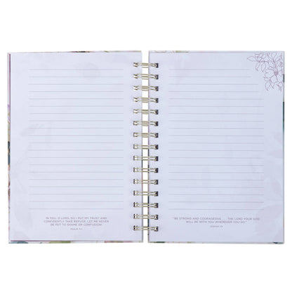 Journal Wirebound Purple Floral Trust in the Lord Prov. 3:5