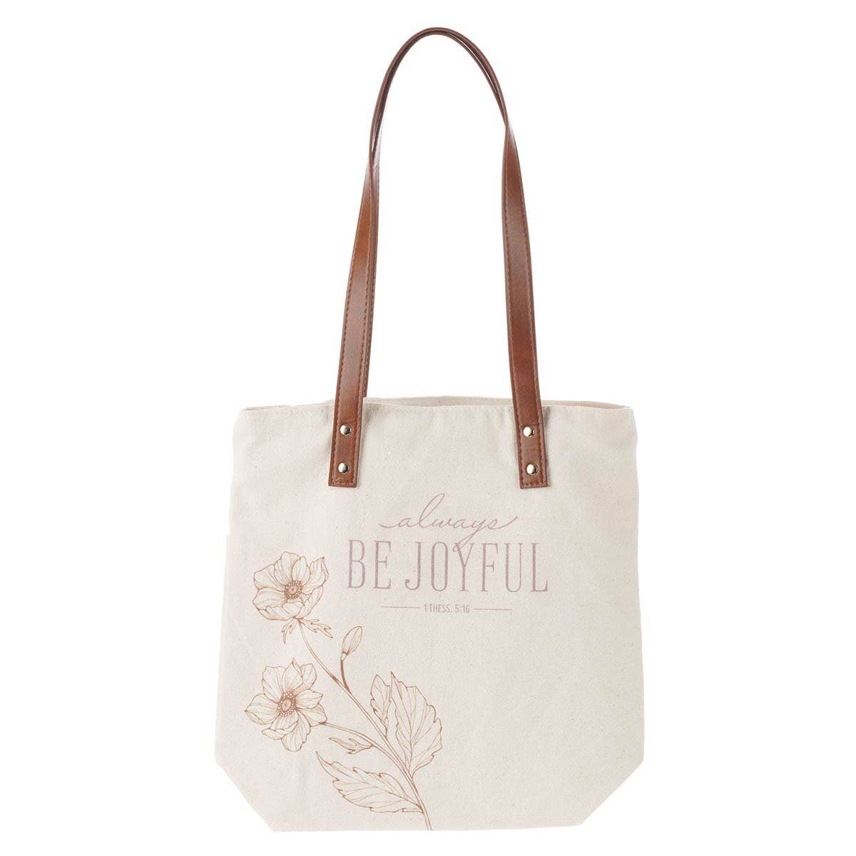 Tote Bag Canvas Be Joyful 1 Thess. 5:16