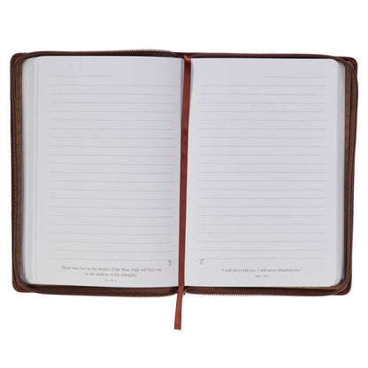 Journal w/Elastic Be Still Brown Ps. 46:10