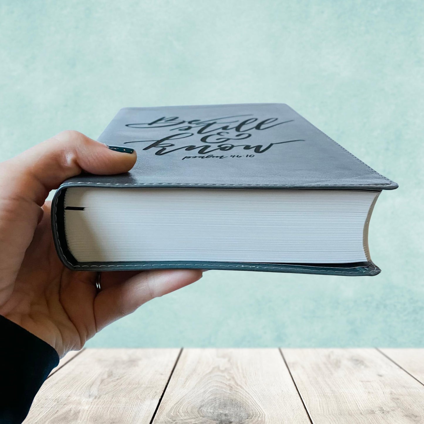 ESV Gray Student Study Bible - Be Still and Know - Add Your Name