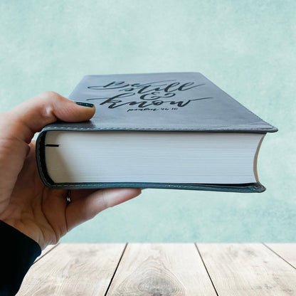 ESV Gray Student Study Bible - Be Still and Know - Add Your Name
