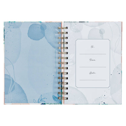 Journal Wirebound White Abstract/Leaves Plans Jer. 29:11