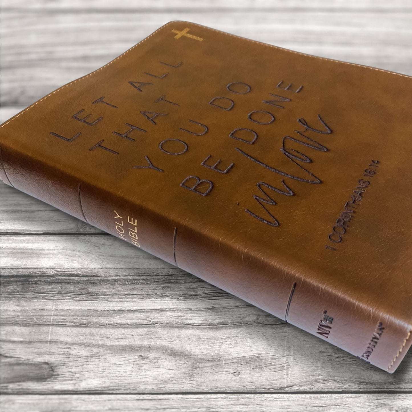 NIV Journaling  Bible - Let All That You Do Be Done in Love - Add Your Name