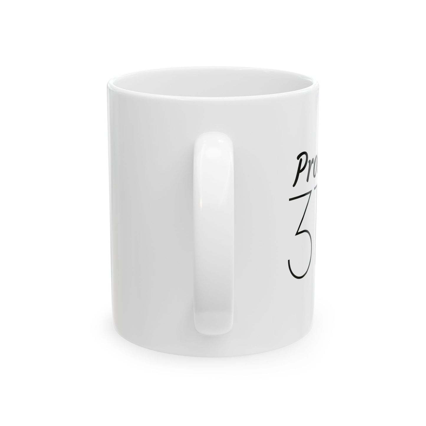 Proverbs 31:25 Bible Verse White Ceramic Mug | 11oz