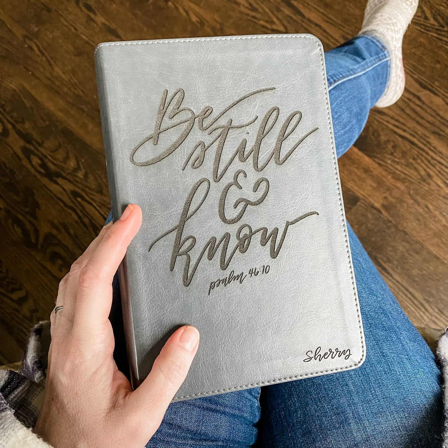 ESV Gray Student Study Bible - Be Still and Know - Add Your Name