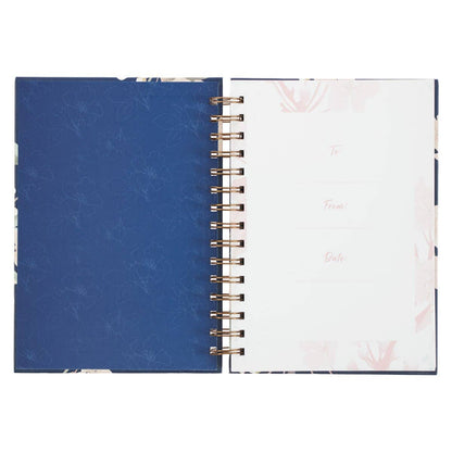 Journal Wirebound Large Navy It Is Well With My Soul