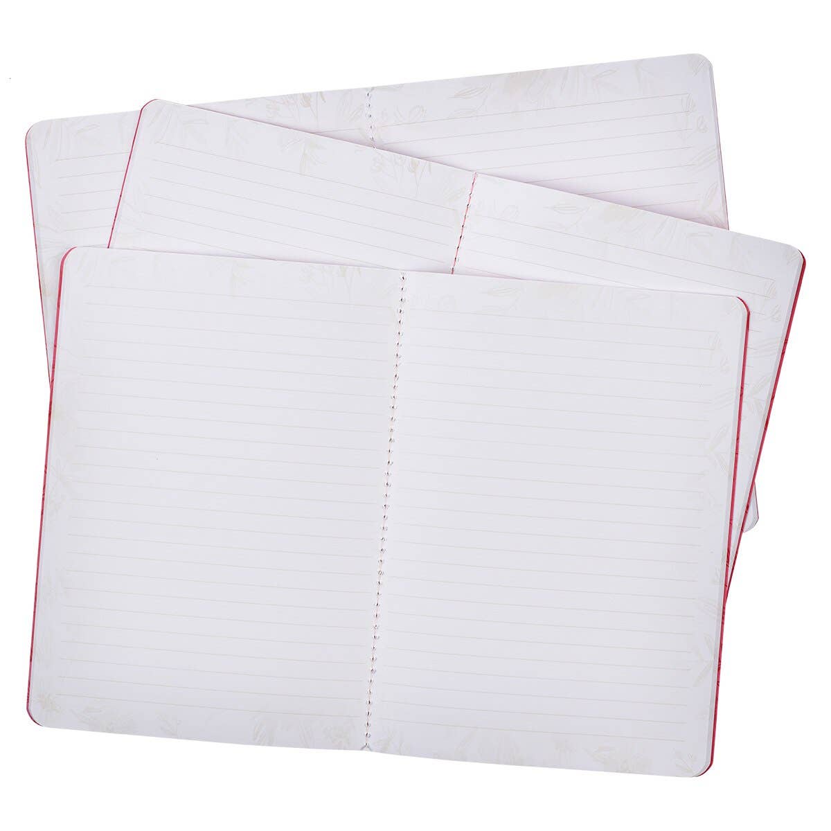 Notebook Set 3pc White Isa. 62:4, Pink 2 Cor. 5:7, Pink