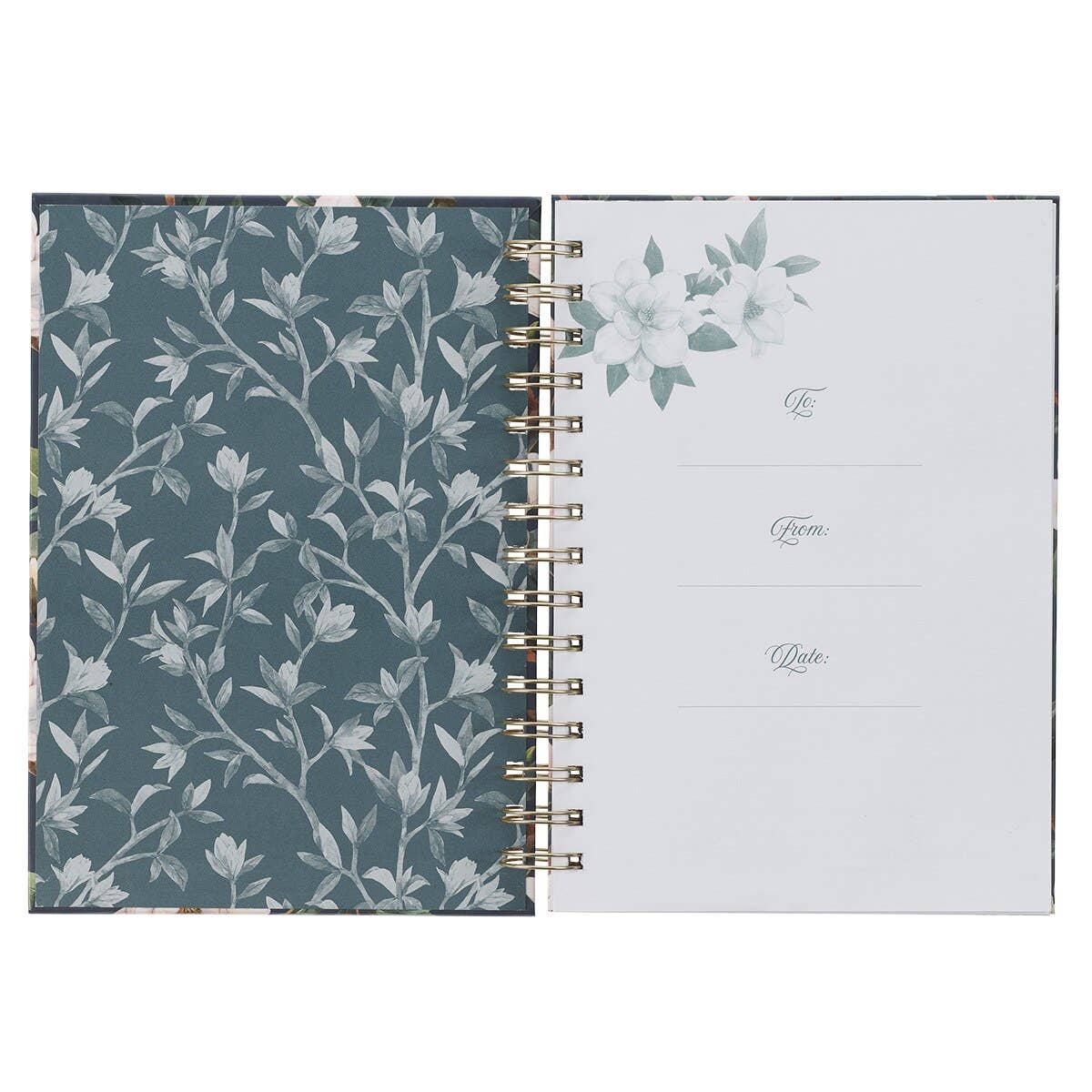 Journal Wirebound Teal Strength & Dignity Prov. 31:25